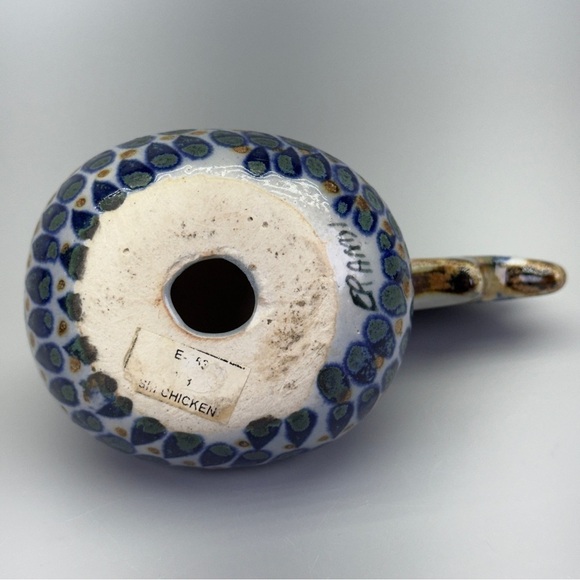 Vintage Signed HandPainted Tonala Mexican Folk Art Pottery Rooster - Picture 11 of 12